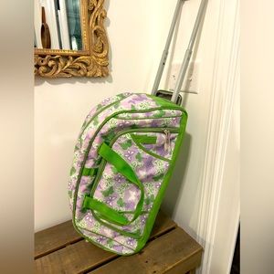 Pottery Barn Kids Large Rolling Duffle in Butterfly Print